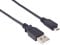 PremiumCord Cable de Conexión USB - Micro USB 2m, Macho a Macho, Cable de Datos de Alta Velocidad 480Mbit/s, 5 Pines, 2X Blindados, AWG28, Color Negro, 2m
