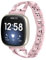 GIMart Kompatibel für Fitbit Versa 3 Metallband, Frauen Mädchen Slim Bling Edelstahl Versa 3 Armband Ersatz Uhrenarmband Band Armband für Fitbit Sense Smartwatch (Rose Pink)