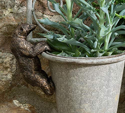 Pot Buddies Décoration de Jardin Faite à la Main en Forme d'ours Polaire pour Pot de Fleurs