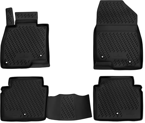 WALSER XTR Gummi Fussmatten Auto für Mazda 6 Stufenheck (GJ, GL) 2012-Heute, 100% passgenaue Auto Fußmatten, robuste Universal Fußmatte Auto, Gummimatten Auto, Auto Fussmatten Gummi