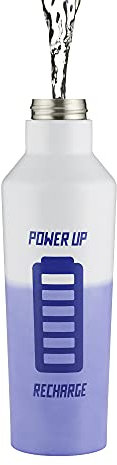 Typhoon Pure 800 ML Stainless Steel Colour Changing Bottle With Power Up Slogan