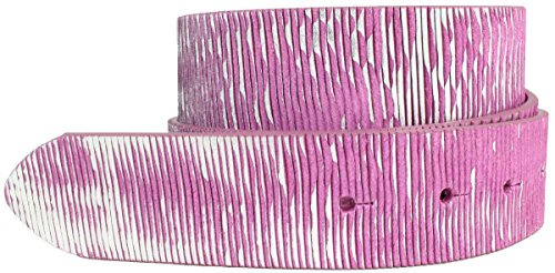 BELTINGER Gürtel aus Vollrindleder Metall-Optik ohne Schnalle 4 cm | Leder-Gürtel Metallic-Look 40mm | 4cm Damen Herren