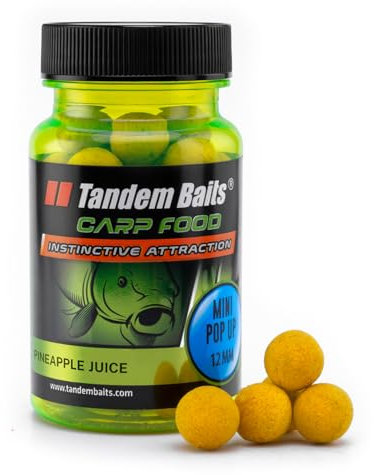 Tandem Baits Karpfen Futter Angelfutter Pop Ups Boilies Zig Rig Chod Rig Hakenköder Carp Food Perfection Mini Pop-Up 12 mm 30 g Ananassaft