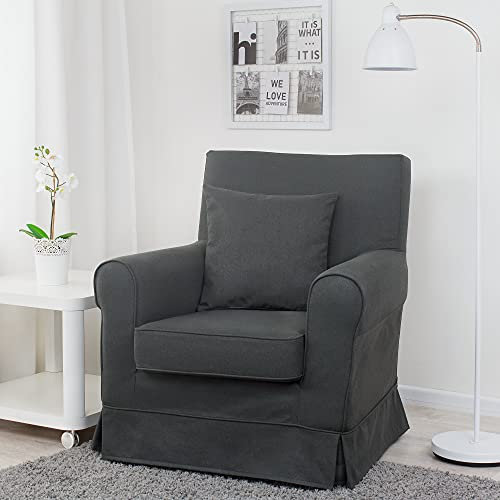 Perfekter Bezug für EKTORP JENNYLUND Sessel (Dark Gray A17)