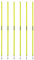 uhlsport Slalom Pole (6 Stück/Pack) trainingsset, Neongelb (gelb), Einheitsgröße