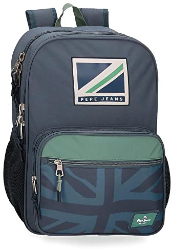 Pepe Jeans Tom Mochila Escolar, Azul