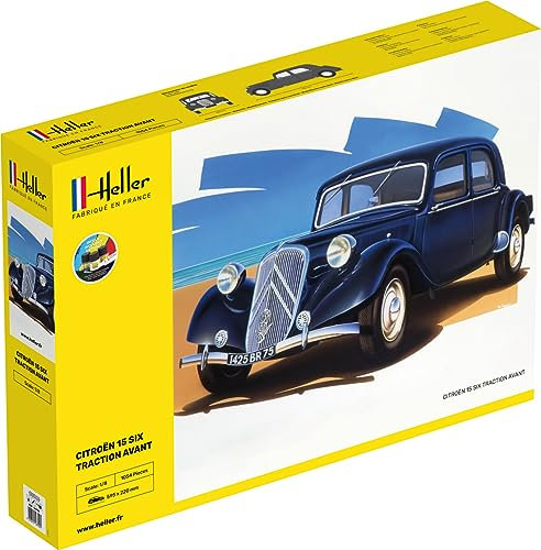 HELLER JOUSTRA Maquette de Voiture : Starter kit : Citroen 15 Six Traction Avant
