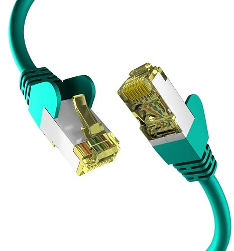 EFB-Elektronik - CAT. 6a Netzwerkkabel bis zu 10 Gbit - 2 m LAN Kabel Ethernet Kabel Patchkabel mit Klinken-/Knickschutz - RJ45 Anschluss, S/FTP PIMF Schirmung - Grün