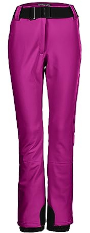 killtec Damen Skihose/Softshell Hose mit Schneefang und Gürtel KSW 221 WMN SKI SFTSHLL PNTS, neon Orchid, 42, 37328-000