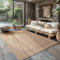 Carpettex Outdoor Teppich Wetterfest 140 x 200 cm Sisal Optik Beige - Ideal für Balkon, Garten, Terrasse und als Küchenteppich - Draußen Teppich Waschbar, Flachgewebe, Wasserfest, Pflegeleicht