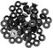 ULTECHNOVO Metal Washers 50 Pcs Cup Gasket Aluminum Wheel Washer Conical Washer Gasket Washer Accessories Anodized Cup Wheel Spacers Black Washers M5 Cone Washer Aluminum Alloy Metal Screw