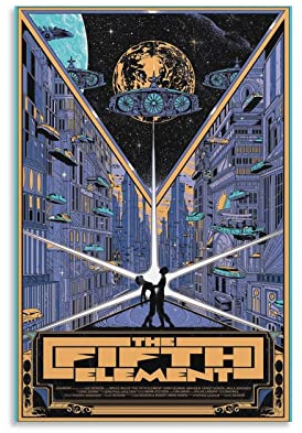 SECOLI Kunstposter Das fünfte Element, modisches Poster, dekoratives Gemälde, Leinwand, Wandkunst, Wohnzimmer, Poster, Schlafzimmer, Gemälde, 20 x 30 cm