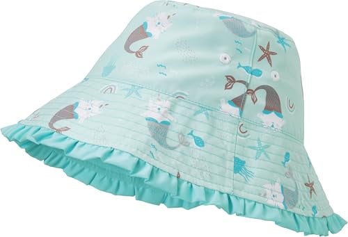 Playshoes Mädchen UV-Schutz Sonnenhut Bademütze Kopfbedeckung, Einhornmeerkatze, 53cm