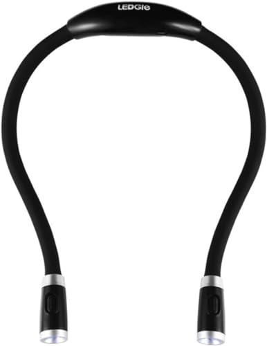 MaGiLL Lámpara de noche Nueva luz LED para cuello manos libres flexible Lámpara de lectura superbrillante Luz de libro novedosa Linterna de punto nocturna Luz de camping