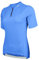 Wulibike Radtrikot Damen Halbe ReißVerschluss Fahrradtrikot Atmungsaktiv Rennrad Trikot Kurze äRmel Frauen Fahrrad Shirt 4 Tasche Radfahren Tops Upf50+ Blau L
