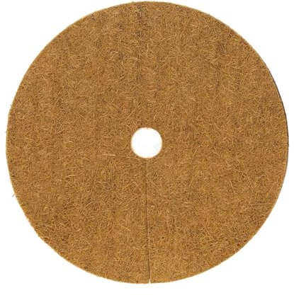 Kokos-Kokos-Mulchringe, Scheiben zur Unterstützung des Pflanzenwachstums, 10 Stück Kokosnuss-Mulch-Baumschutz-Unkrautmatte, natürliche Kokosfaser-Unkrautmatte für Baumschulen, Balkone, Rasen und Garte