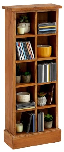 IDIMEX Bücherregal ADET mit 10 offenen Fächern in Mahagoni, ideal für Büro, Wohnzimmer, Schlafzimmer. Stilvolle Aufbewahrung für Bücher, DVDs, CDs. Langlebiges, natürliches Mahagoni.