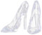 Kristall High Heel Schuhe Mit Kristalldekorationen | Acryl Dekor | Transparente Schreibtischdekoration Cinderella Schuhe Ornamente