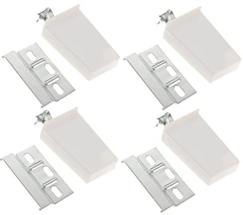 Hoement Bisagra De Gabinete De Cocina Abs Soporte Para Gabinete Fácil Instalación Resistente 4 Juegos Accesorios Para Muebles