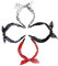 DRESSOOS Stirnband Bowknot Haarband Ethno-stil Breite Krempe 4pcs Party Kopfschmuck Weihnachtsdekor