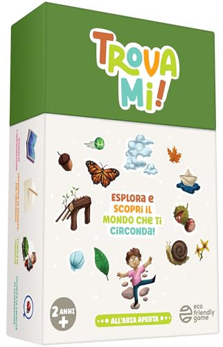 Trova-Mi! All'Aria Aperta - Oh Happy Games: Gioco di Carte Educativo e Divertente, 2-6 Anni, Gioco da Tavolo Bambini, Giocattoli Montessori, Regalo Bambini