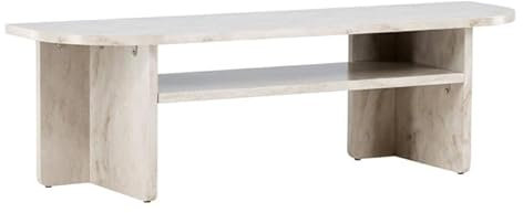 Paris Prix Meuble TV Effet Marbre Alesund 140cm Beige