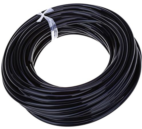 Zelbuck Tubo per Irrigazione A Goccia 8/12 mm, 20M, PVC, Nero, 1 Unità