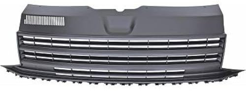 Für VW T6 Kühlergrill Front Sport Grill Schwarz Rippen ohne Emblem 15-19