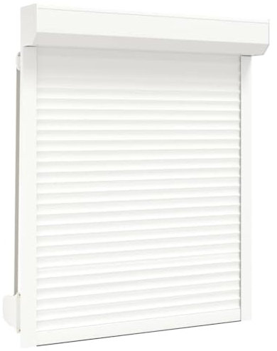 Kangmusi 144967 Volet roulant en aluminium Blanc 100 x 120 cm