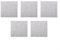 Paquete de 5 filtros de algodón para aspiradora de 150 x 150 x 4 mm, fibra blanca, filtros de repuesto para entrada de aire, salida de polvo, protección del motor, fácil instalación