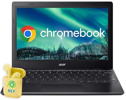 acer Chromebook 311 for Business & Student, Ultra-Light 11.6 HD Laptop with Chrome OS, Intel N4500, 4GB RAM 320GB Storage (64GB eMMC+256GB SD), Long Lasting Battery Life, NLY Earphones, Star Black