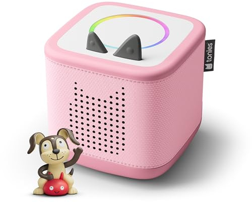 Toniebox 2 Audio Player Starter Set for Kids 1+ with Playtime Puppy - Cloud Pink