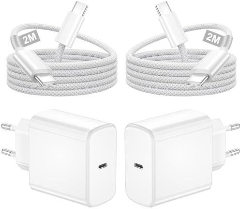 45W USB C Ladegerät für Samsung Galaxy S26 Ultra/S26/S25/S24 FE/S23+/A56 | 2 Pack Schnellladegerät USB C Netzteil Ladeadapter USBC Stecker Type C Charger mit USBC Kabel 2M für iPhone 17/16/15,Z Fold 7