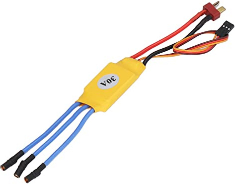 Bürstenloser Motor, ESC, 30 A, leistungsstarker elektrischer Geschwindigkeitsregler für RC-Drohnen, Autos, Boote mit automatischer Drosselklappenanpassung, mehreren
