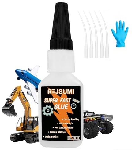 Super Glue All Purpose 30g, Clear Flexible Super Glue Gel | Quick Dry Adhesive, Precise Nozzle, Strong Bond for Plastic, Ceramic Shoes, Wood, Glass, Leather & Rubber