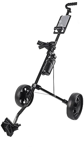 RASTKY Multifunktionaler 2-Rad-Golfwagen, Robuster Push-Pull-Trolley für Stabilen Taschenhalt, EIN Trolley für den Täglichen Gebrauch