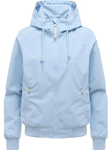 Ragwear Damen leichte Übergangsjacke wasserdichte und atmungsaktive Funktionsjacke kurz mit Kapuze Oggie YOUMODO XS-6XL