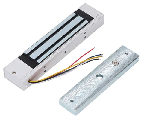Fafeicy 180 Kg Elektrisches Magnetschloss, Aluminiumlegierung, Ausfallsicheres System mit Signalrückmeldung für die Zugangskontrolle in Büros und Labors