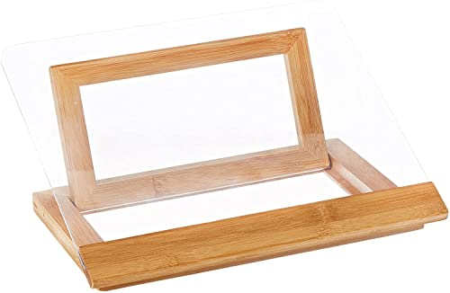Lipper International 8815 Kochbuchhalter aus Bambusholz und Acryl, 31 x 24 x 16 cm