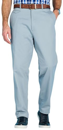 Pegasus Men's Cotton Chino Trousers with Stretch Waistband Versatile, Comfortable & Stylish Smart Casual Pants Airforce 44W / 27L