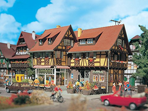 Vollmer 43692 - H0 Blumengeschäft mit Inneneinrichtung und Beleuchtung, Funktionsbausatz - Neu