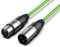 Audibax Silver Cavo XLR Maschio a XLR Femmina - Lunghezza 6 Metri - Connettori OFC ad Alta Trasmissione del Segnale - Rivestito in PVC - Massimo Isolamento - Diametro 6 mm - Colore Verde