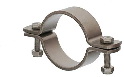 42,4 mm Edelstahl Rohrschelle ohne Schaft Werkstoff 1.4301