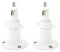 Wasserstein Verstellbare Sicherheits-Wandhalterung Kompatibel mit Arlo Arlo Pro,Pro 2, Pro 3, Pro 4, Arlo Pro 5, Arlo Ultra and Ultra 2 und andere kompatible Modelle (2er Pack, weiß)