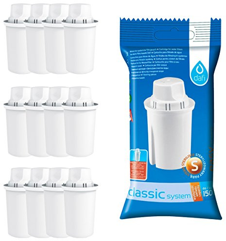 Pack of 12 Dafi Classic Water Filter Cartridges for Brita Classic and Dafi Classic Jugs
