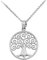 14 ct White Gold Polished Tree of Life Openwork Pendant Necklace (Comes with an 18 Chain)