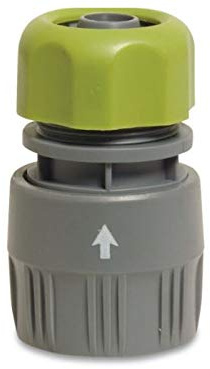 BEVO Hydro-Fit Schlauchkupplung Klickverbinder für Schlauch 1/2 Zoll (Ø 12 mm) PVC-U Grau/Grün