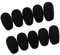 SM SunniMix 10pcs Black MIC Sponge Windscreen Covers for Conference Gooseneck Microphone