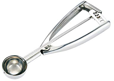 Fayomir Mini Cookie Scoop, Cookie Dough Scoop, Melon Baller Scoop, 2 Teaspoon/ 10ml/ 0.33 OZ, Selected 18/8 Stainless Steel, for Making Cookie, Melon Ball, Ice Cream