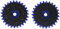 Glorex 5 2003 09 - Filo da cucito in poliestere resistente agli strappi, 2 x 20 m, colore: nero